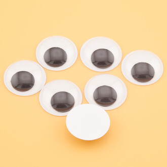 Глаза бегающие клеевые круглые 12 мм 50 пар