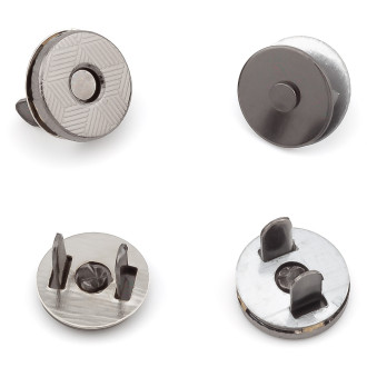 Кнопка магнитная ультратонкая медная 10х5 мм 4 шт. Черный Никель