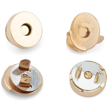 Кнопка магнитная с язычком усики 18х8 мм основа 20 мм 4 шт. Золотистый