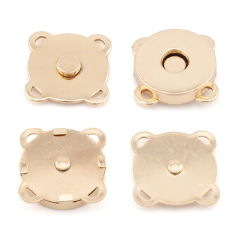 Кнопка магнитная пришивная 18х7 мм 4 шт. Золотистый