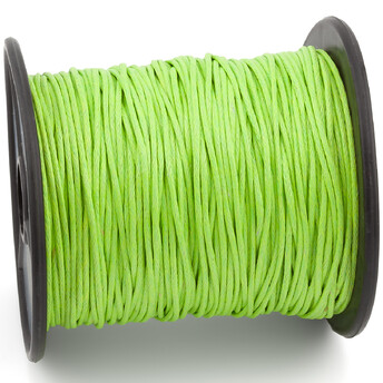 Шнур вощеный 1 мм +-90 м Салатовый