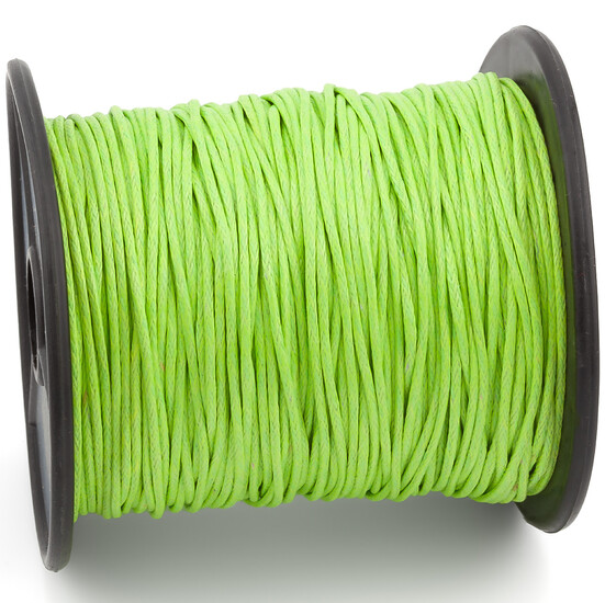 Шнур вощеный 1 мм +-90 м Салатовый