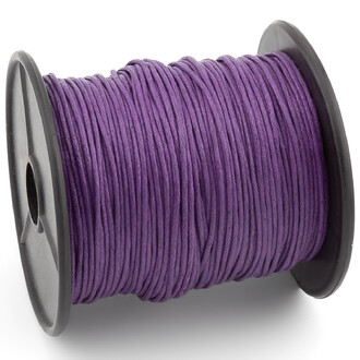 Шнур вощеный 1 мм +-90 м Фиолетовый