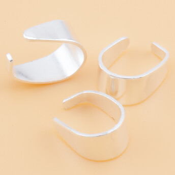 Держатель кулона +-50 шт. 9х6х4 мм Серебристый