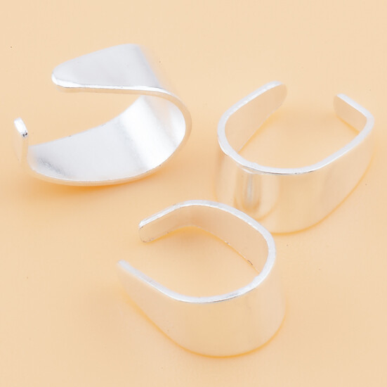 Держатель кулона +-50 шт. 9х6х4 мм Серебристый