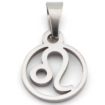 Кулон подвеска Лев нержавеющая сталь 1 шт. 11х18х0,5 мм Платина