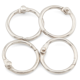 Кольцо зажимное Ultrafix 8 шт. 30х2,2 мм Ø 25 мм Платина