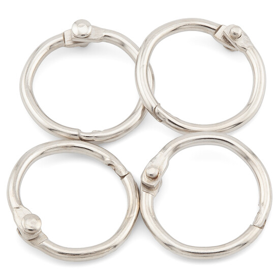 Кольцо зажимное Ultrafix 8 шт. 30х2,2 мм Ø 25 мм Платина