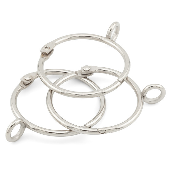 Кольцо зажимное Ultrafix с петлей (Ø 7 мм) 2 шт. 45х3 мм Ø 38 мм Платина