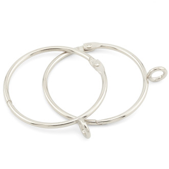 Кольцо зажимное Ultrafix с петлей (Ø 7 мм) 2 шт. 56х3 мм Ø 50 мм Платина