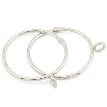 Кольцо зажимное Ultrafix с петлей (Ø 7 мм) 2 шт. 56х3 мм Ø 50 мм Платина