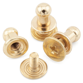 Винт кобурной 14 шт. 4х7,5х6,5 мм Золотистый