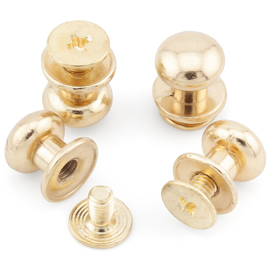 Винт кобурной 12 шт. 6х8х7,5 мм Золотистый