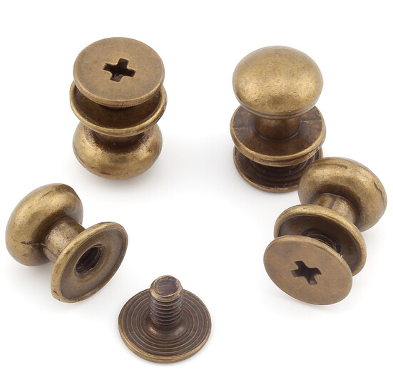 Винт кобурной 12 шт. 6х8х7,5 мм Бронзовый