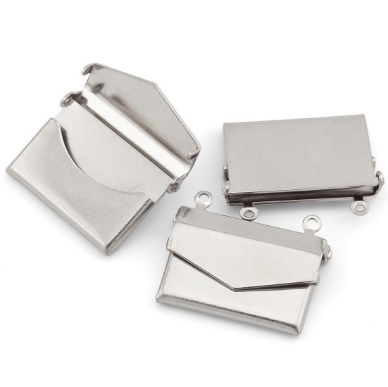 Кулон подвеска Конверт нержавеющая сталь 1 шт. 17х20х3,5 мм Платина