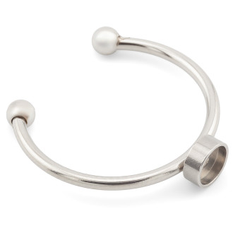 Основа под кольцо нержавеющая сталь 1 шт. 18х1,4 мм платформа 4 мм Платина