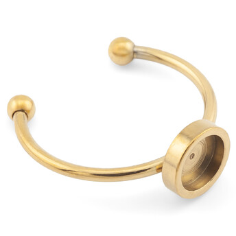 Основа под кольцо нержавеющая сталь 1 шт. 18х1,4 мм платформа 6 мм Золотистый