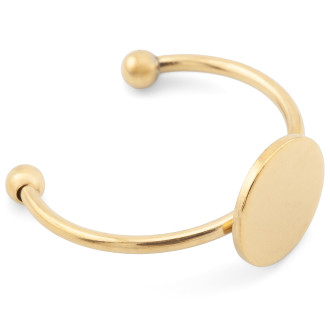 Основа под кольцо нержавеющая сталь 1 шт. 18х1,4 мм плоская платформа 10 мм Золотистый