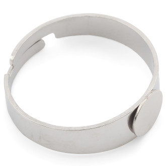 Основа для кольца нержавеющая сталь 4 шт. 16,7х0,6 мм платформа 6 мм Платина