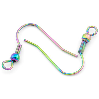 Швензы из нержавеющей стали 20х20 мм Радужный 2 пары