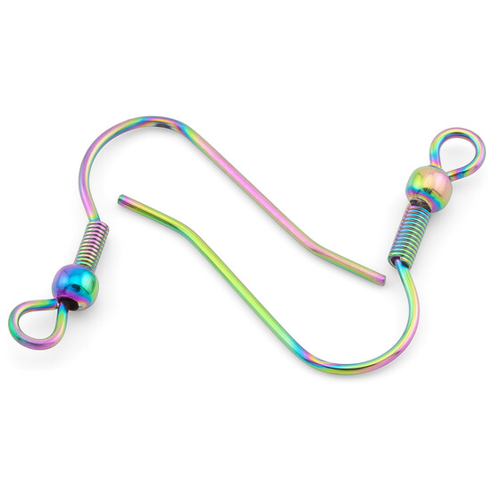 Швензы из нержавеющей стали 20х20 мм Радужный 2 пары