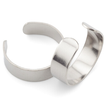 Кольцо регулироемое с-образное нержавеющая сталь 4 шт. 6х0,6 мм Платина