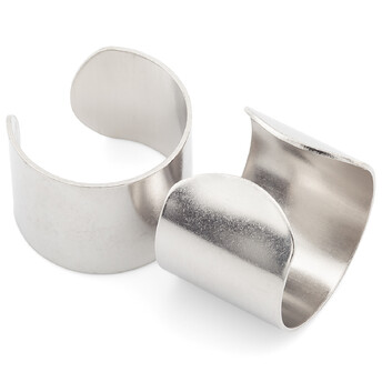 Кольцо регулироемое с-образное нержавеющая сталь 4 шт. 15х0,6 мм Платина