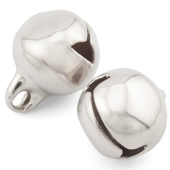 Бубенчик подвеска из нержавеющей стали 4 шт. 10 мм Платина