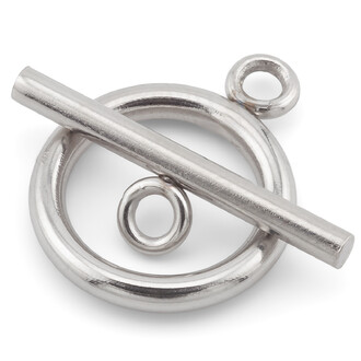 Замок Тогл нержавеющая сталь 4 шт. 20 мм/14 мм Платина