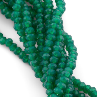 Бусины Swarovski огранка рондель 2,5х2 мм Ø 0,5 мм 170 шт. Зелёный 036_036 2,5х2