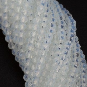 Бусины Swarovski огранка рондель 2,5х2 мм Ø 0,5 мм 170 шт. Лунный 038_038 2,5х2