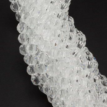 Бусины Swarovski огранка рондель 2,5х2 мм Ø 0,5 мм 170 шт. Прозрачный 001_2ZCB-001