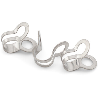 Коннектор для шариковой цепи с бортом нержавеющая сталь 20 шт. 2,4 мм Платина