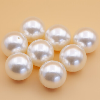 Бусины пластиковые имитация жемчуга 16 мм +-27,5 (+-14 шт.)
