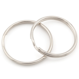 Кольцо основа для брелка 10 шт. 30х1,5 мм Платина