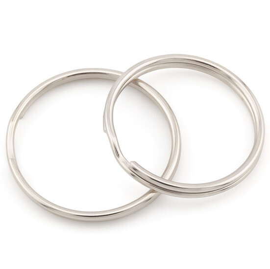 Кольцо основа для брелка 10 шт. 28х1,5 мм Платина