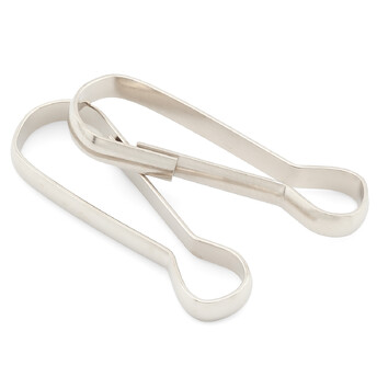 Карабин пружинный металлический 30 шт. 27 мм Платина