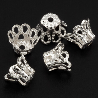 Обниматель для бусин Галилео +-200 шт. 5х6 мм Серебристый