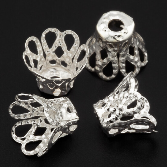 Обниматель для бусин Галилео +-100 шт. 7х9 мм Серебристый