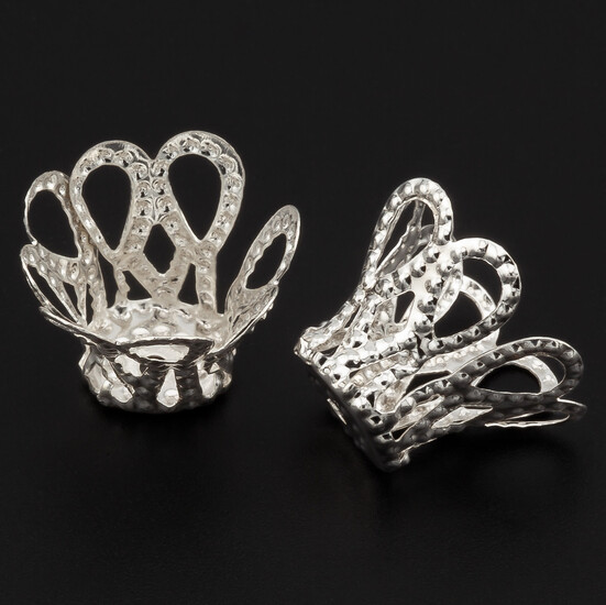 Обниматель для бусин Галилео +-50 шт. 11х15 мм Серебристый