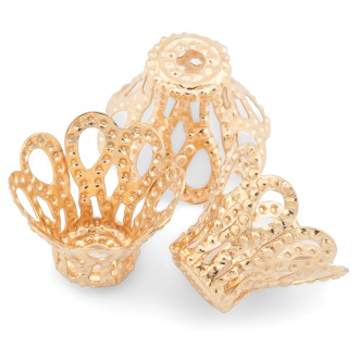 Обниматель для бусин Галилео +-75 шт. 8х11 мм Золотистый