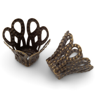 Обниматель для бусин Галилео +-50 шт. 11х15 мм Бронзовый