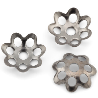 Обниматель для бусин Цветок +-300 шт. 6 мм Черный Никель