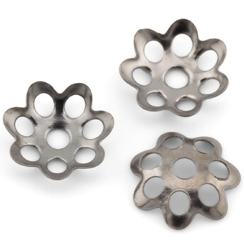 Обниматель для бусин Цветок +-300 шт. 6 мм Черный Никель