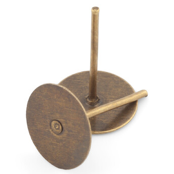 Основа для серьг Гвоздики 12х8 мм Бронзовый 50 пар