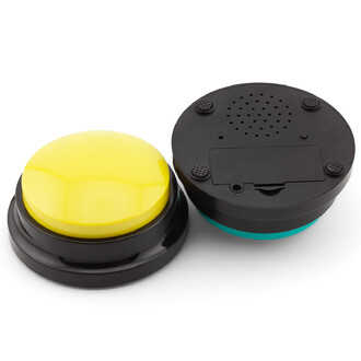 Голосовая интерактивная кнопка для собак с функцией записи 9х4,5 см 1 шт. Желтый