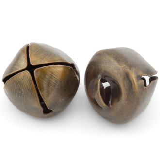Бубенчик подвеска Крестообразный, 4шт., размер 38мм, цвет Бронзовый