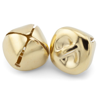 Бубенчик подвеска Крестообразный, 4шт., размер 35мм, цвет Золотистый