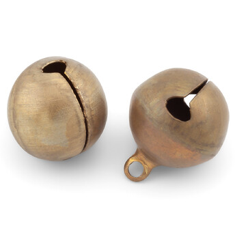 Бубенчик подвеска, размер 20мм, цвет Бронзовый, 4шт.