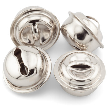 Бубенчик подвеска, размер 12мм, цвет Платина, 30шт.